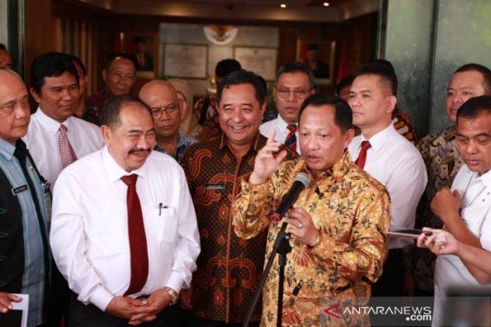 Menteri Dalam Negeri Tito Karnavian, di Jakarta, Jumat, (20/12/2019) (Puspen Kemendagri)