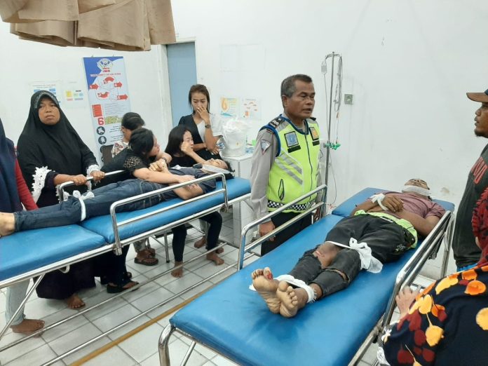 Kedua korban tewas lakalantas di Rumah Sakit AL Belawan.(f:ist/mistar)