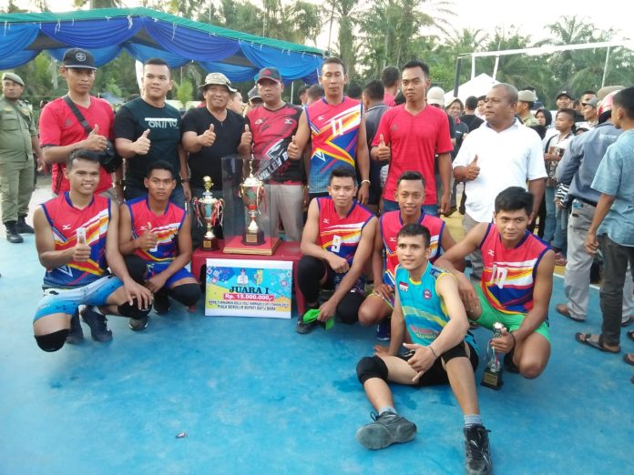 Palapa VC Klub, juara 1 turnamen Volly Simpado Cup I tahun 2019.(f/mistar/ebson)