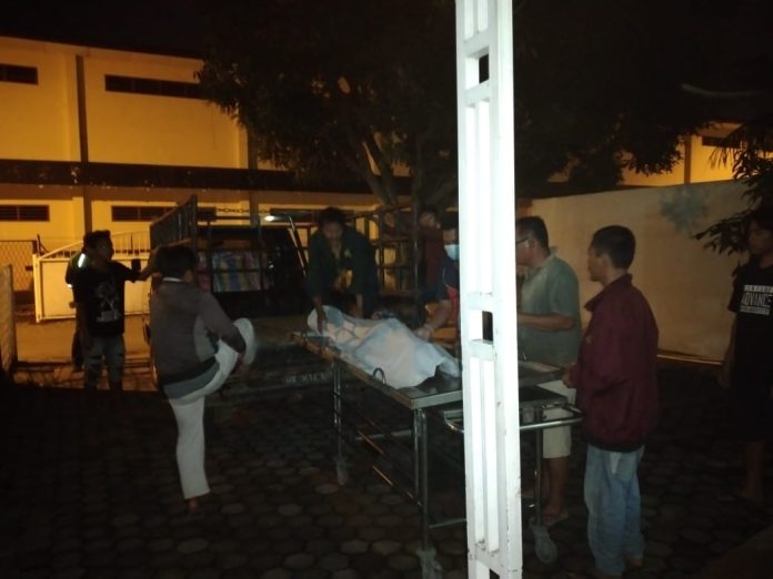 Jenazah Perbetor di Evakuasi ke RS Brimob Bhayangkara Medan.(f:ist/mistar)