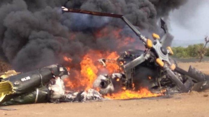 helikopter milik TNI AD jatuh di Kendal
