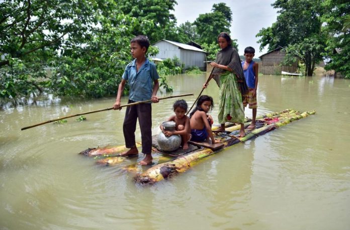 Banjir Landa Assam di India, Paksa Satu Juta Penduduk Mengungsi