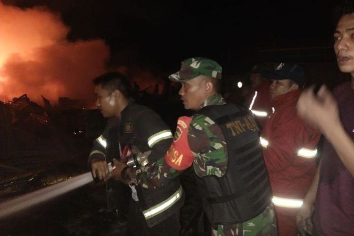 52 Ruko Habis Dilalap Si Jago Merah di Kampar Riau, Pasutri Tewas Terbakar