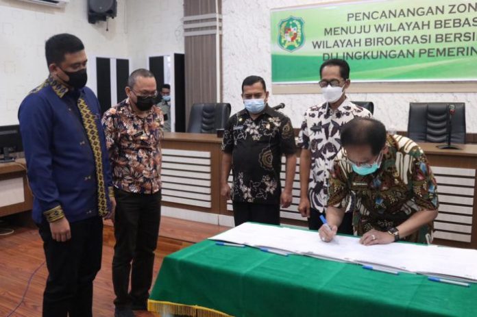 Wali Kota Medan Canangkan Zona Integritas WBK dan WBBM