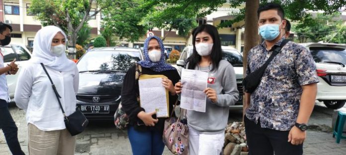 Korban Investasi Bodong dengan Terlapor Ainike Salim Datangi Polrestabes Medan