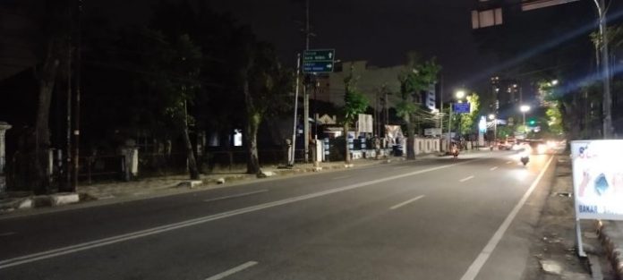Malam Takbiran, Suasana Ruas Jalan di Kota Medan Terpantau Lengang
