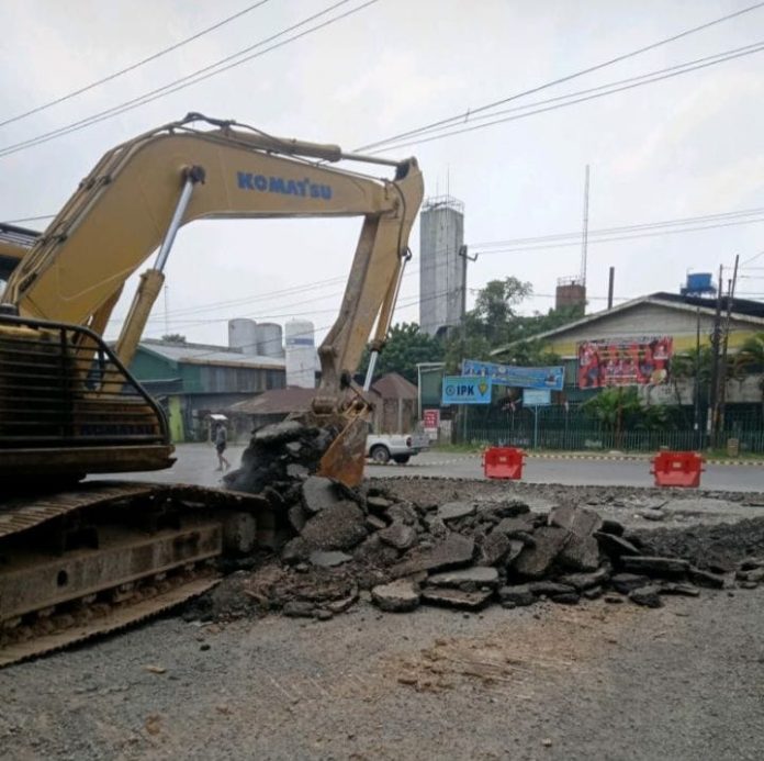 Jalan Rusak di Kawasan Industri Medan Langsung Diperbaiki