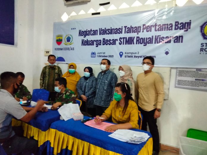 STMIK Royal Kisaran Dukung Capaian Program Vaksinasi