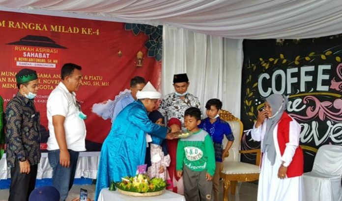 Rumah Aspirasi Sahabat Novri Aritonang Rayakan Milad ke-4 Bersama 100 Anak Yatim Piatu