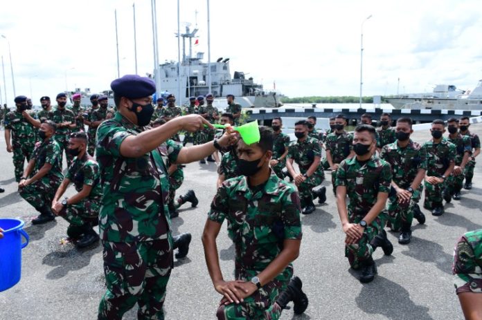 Danlantamal I Belawan Pimpin Upacara Penyambutan Bintara dan Tamtama Remaja Baru