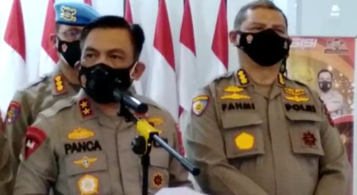 Kapolda Sumut Irjen Pol Panca Putra Simanjuntak saat memberikan keterangan kepada wartawan, Jumat (21/1/2022). (f:mistar/ist)