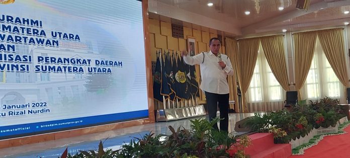 Silaturahmi dengan Wartawan, Edy Rahmayadi: Inilah Saya Tak Bisa Berbicara Lemah Lembut