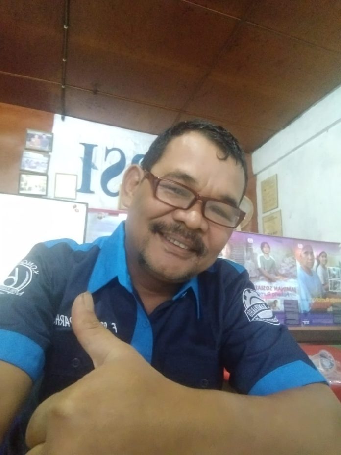 Ramlan Hutabarat, Ketua Korwil KSBSI (Konfederasi Serikat Buruh Seluruh Indonesia) Sumatera Utara. (f:dok pribadi/mistar)