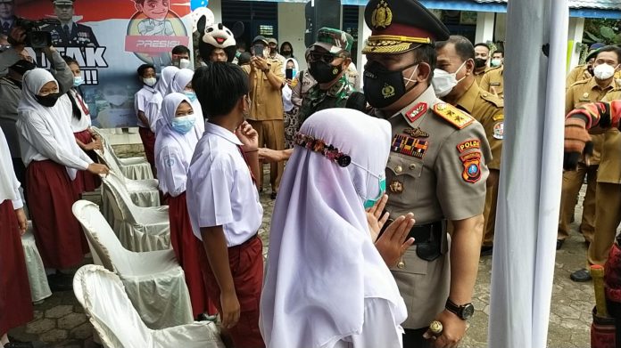 Kapolresta Deli Serdang Dampingi Kapoldasu Zoom Meeting dengan Kapolri