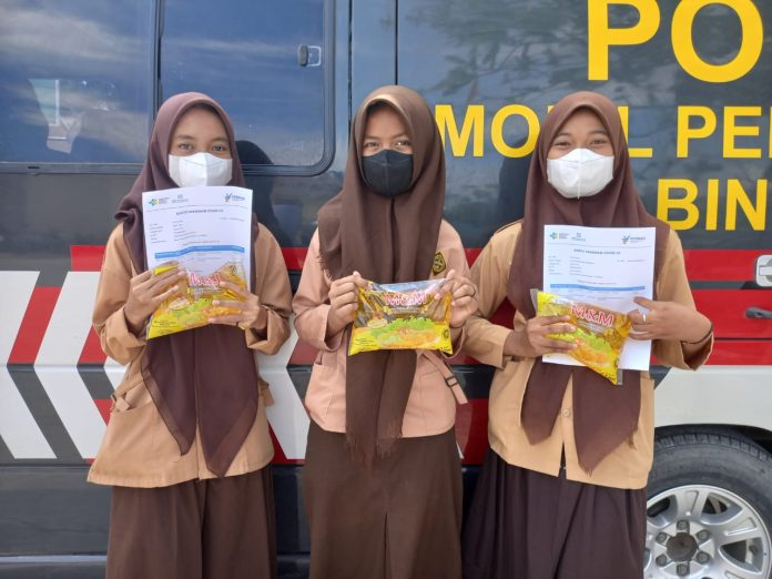 Siswa SMP Muhammadiyah 17 Desa Pon Divaksin Dosis Dua