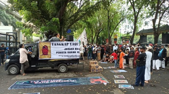 Ratusan Massa ABABIL di Medan Tuntut Copot Menteri Agama Yaqut Cholil