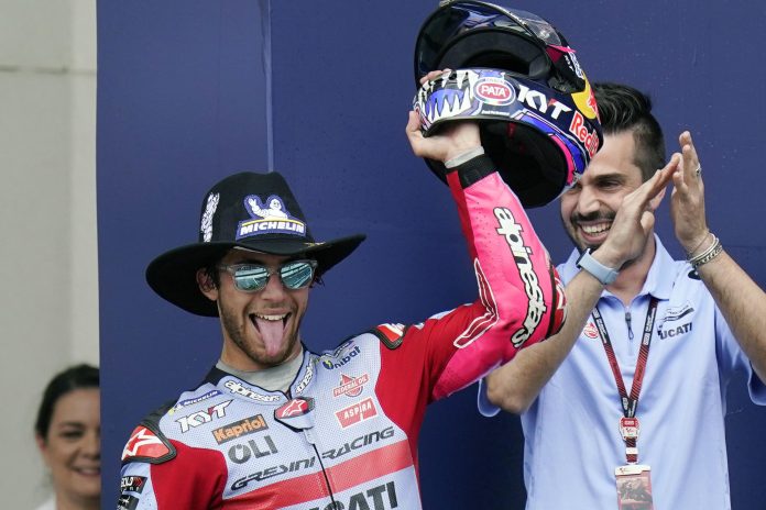 Menang di MotoGP AS, Bastianini Kembali Puncaki Klasemen