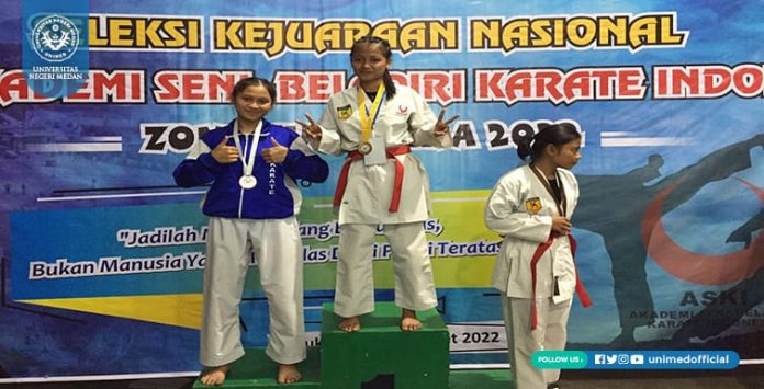Mahasiswa FIK Unimed Raih Medali Emas di Kejurnas ASKI Zona Sumatera 2022