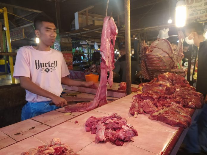 PMK Tak Pengaruhi Penjualan Daging Sapi di Pasar Tradisional Siantar