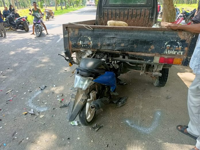 Viral Pemotor Masuk Kolong Pick-up di Kisaran, Kasat Lantas: Korban Melaju Kencang