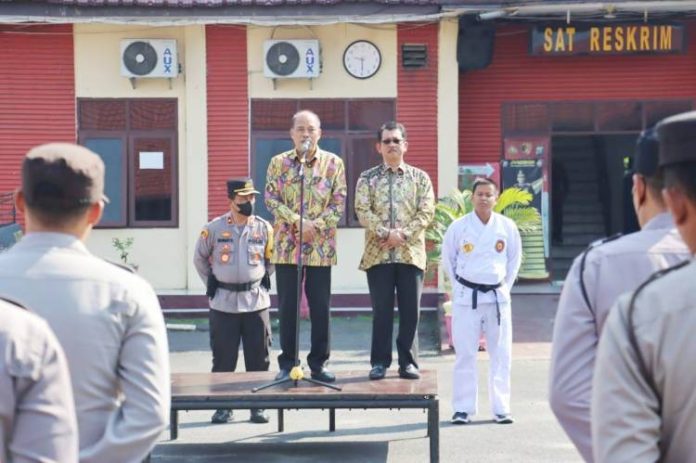 Jelang Purnabakti, Wali Kota Umar Pamit ke Polres Tebing Tinggi