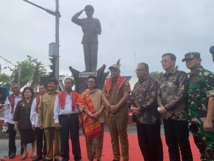 Patung Jamin Ginting Diresmikan di Titik KM Nol Jalan Jamin Ginting Medan