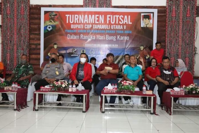Turnamen Futsal Bupati Cup Tapanuli Utara V se Kawasan Danau Toba Dibuka