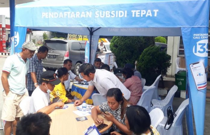 Bantu Masyarakat Registrasi MyPertamina, Pertamina Buka Posko di SPBU Siantar