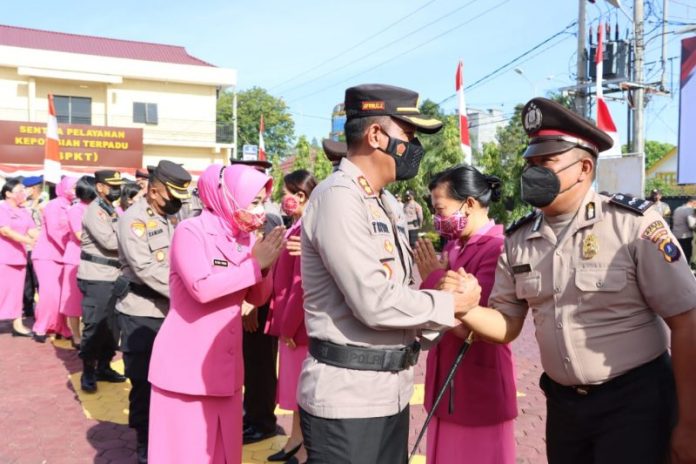 HUT Bhayangkara ke-76, 5 Personil Polres Tanjungbalai Naik Pangkat