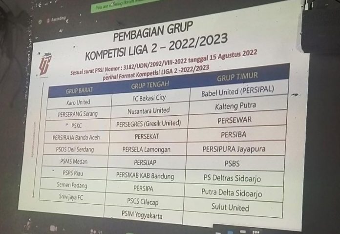 Liga 2 Musim 2022/2023 Bergulir 28 Agustus, PSMS Tergabung di Grup Barat