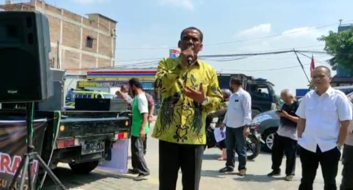 Peredaran Narkoba Marak, Anggota DPRD Sumut Unjuk Rasa Tunggal di Mapoldasu