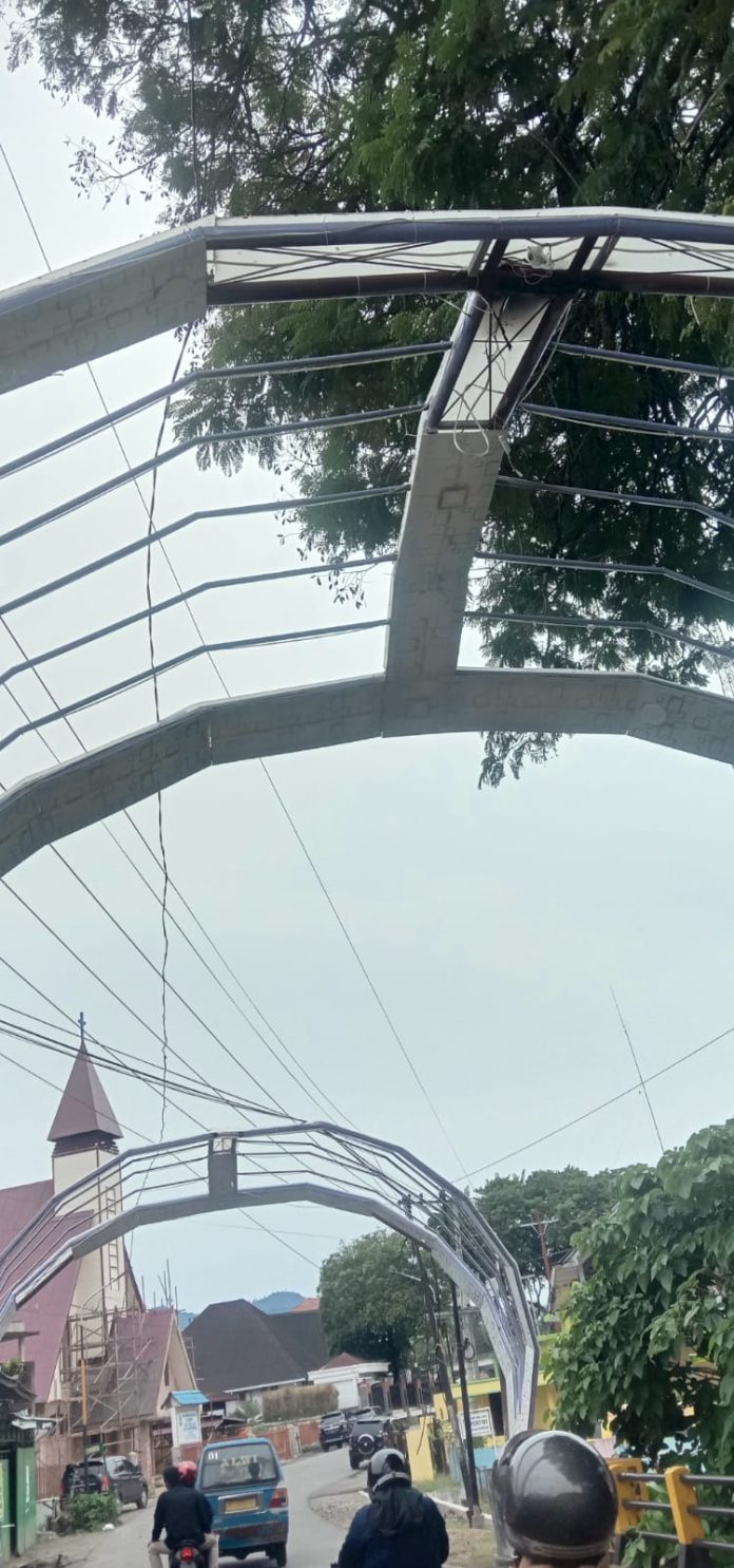 Baru Delapan Bulan, Kondisi Lampu Hias Jembatan di Padangsidimpuan Mulai Rusak