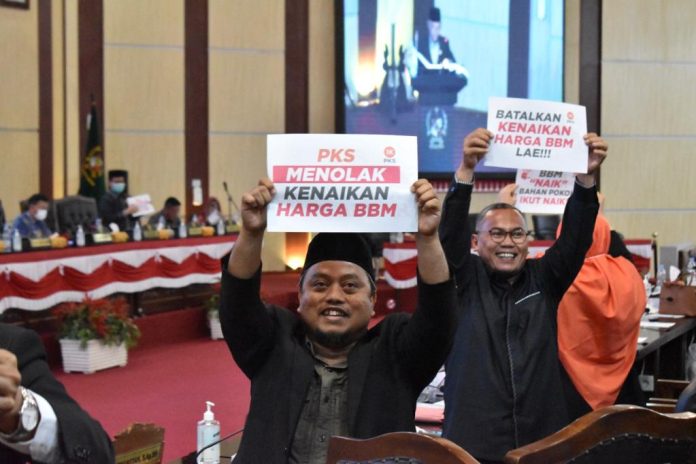 Rapat Paripurna DPRD Medan, Fraksi PKS Tolak Kenaikan Harga BBM