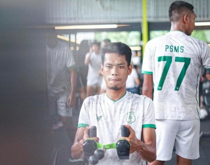 Isi Waktu Jeda Jelang Tandang ke Markas Perserang, Pemain PSMS Berlatih Gym