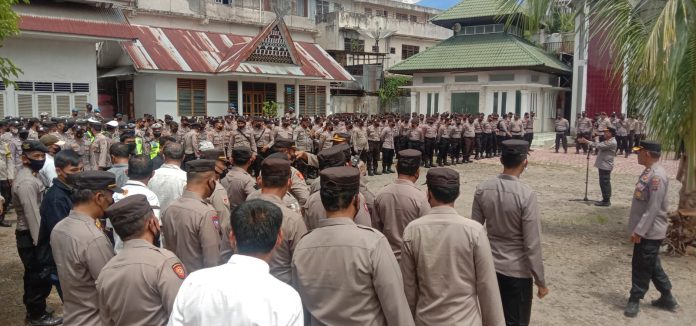 557 Personel Kepolisian Siap Amankan Unjuk Rasa di Padangsidimpuan