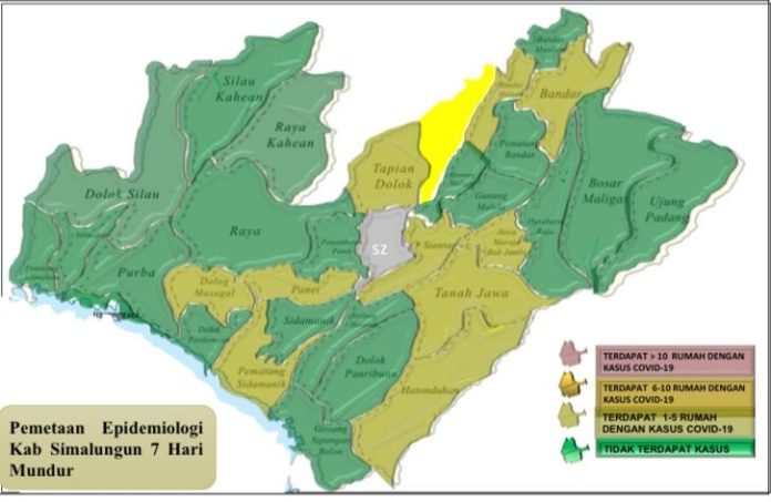 Zonasi Covid-19 di Simalungun, 11 Kecamatan Masuk Zona Kuning