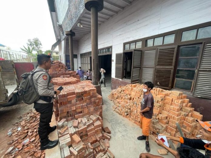 Polda Sumut Kirim Bantuan Bahan Material Kepada Korban Gempa Taput