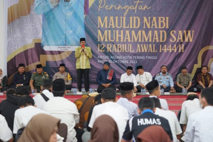 Peringati Maulid Nabi, Pj Wali Kota Tebing Tinggi Ajak Umat Islam Bersatu