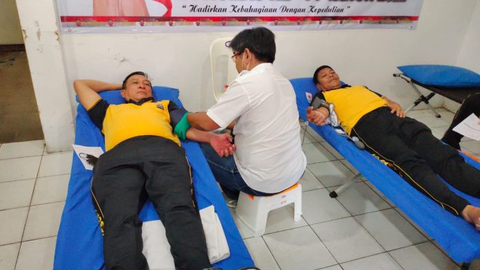 HUT ke-71 Humas Polri, Polres Simalungun Gelar Donor Darah