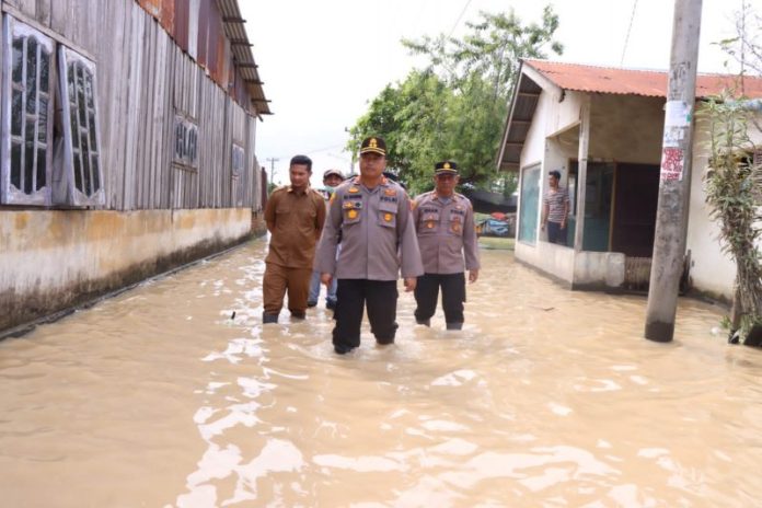 Kapolres Sergai Cek Posko Kesiapsiagaan Banjir