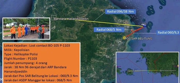 Helikopter Polri Jatuh di Belitung Timur, Tim SAR Temukan Satu Korban