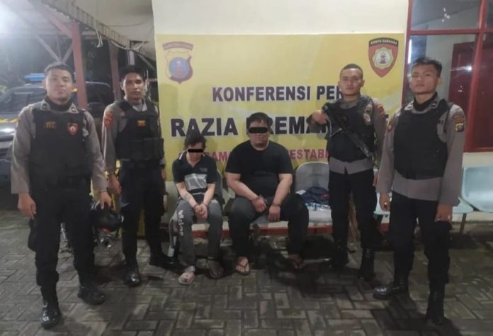 Patroli Rutin Satuan Samapta Polrestabes Medan, Dua Penyalahguna Narkoba Ditangkap