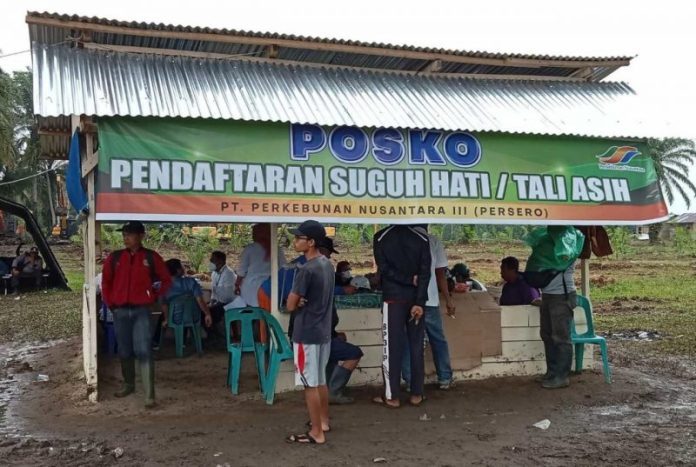 42 KK Warga Penggarap Belum Terima Suguh Hati dari PTPN3, Posko Sudah Ditutup