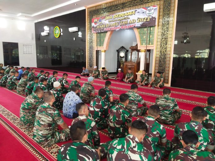 Doa Bersama Hari Juang TNI-AD, Danrem 022/PT Sampaikan 3 Pedoman untuk Prajurit