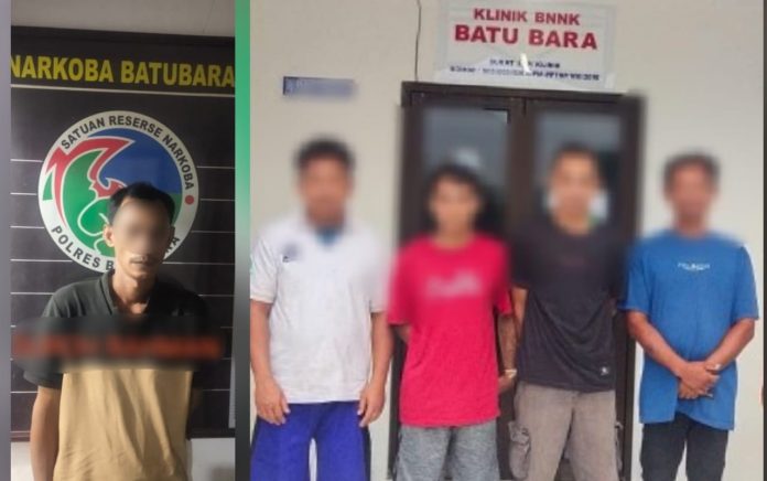 Gerebek Rumah Terduga Pengedar Sabu di Batu Bara, Polisi Amankan 5 Pria