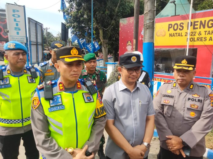Kompolnas Ikut Pantau Pos Pengamanan Nataru di Wilayah Polres Asahan