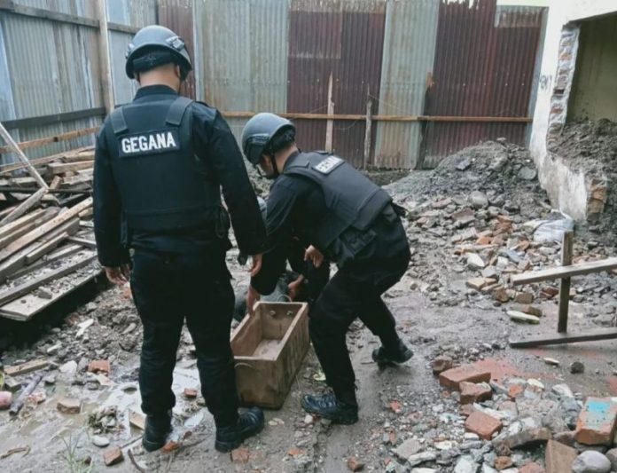 Mortir Ditemukan Saat Gali Pondasi Bangunan di Medan