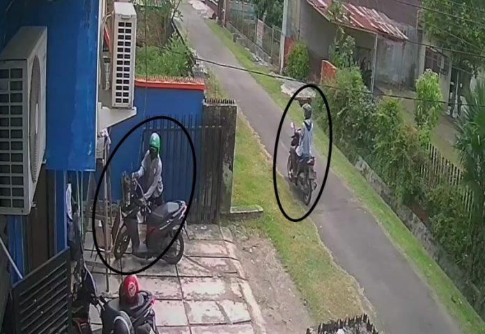 Dua Pria Curi Sepeda Motor di Kantor Ombudsman RI Perwakilan Sumut, Usai Rombongan Kapolda dan Kapolres Pulang