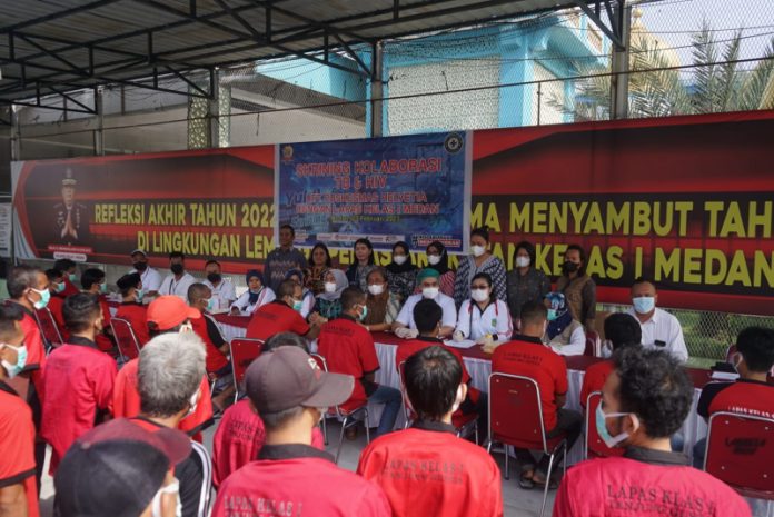Warga Binaan Lapas Medan Jalani Skrining Penyakit Menular TBC dan HIV