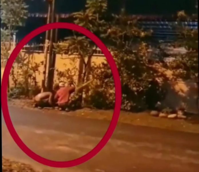 Dua Pria Curi Tiang Listrik di Jalan Tangguk Bongkar Medan Denai